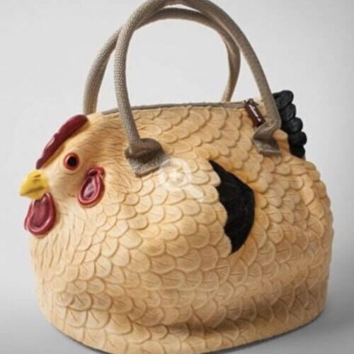 Chicken purse rubber sale